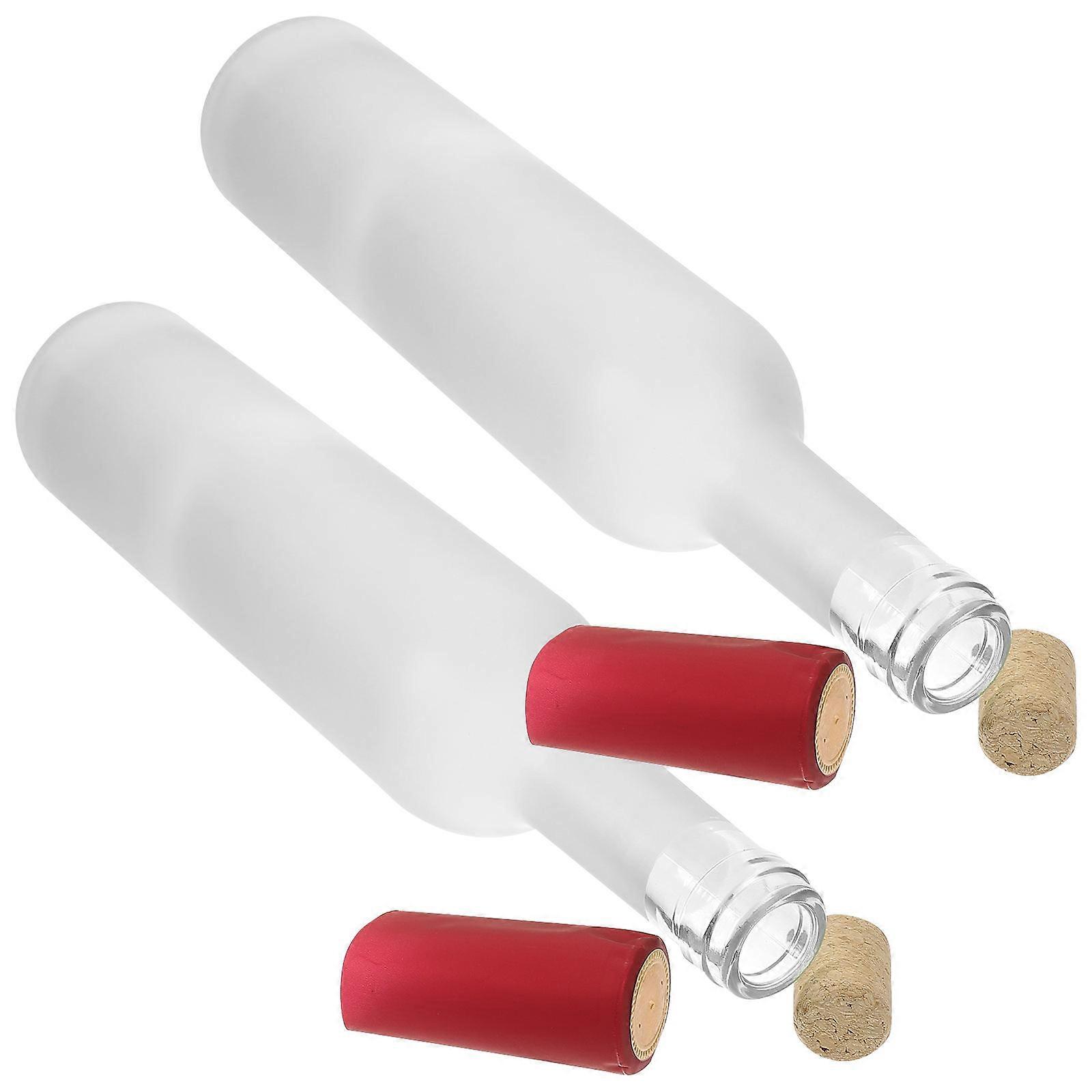 Decorative Glass for Storage 2Pcs Empty Multifunctional Bottles