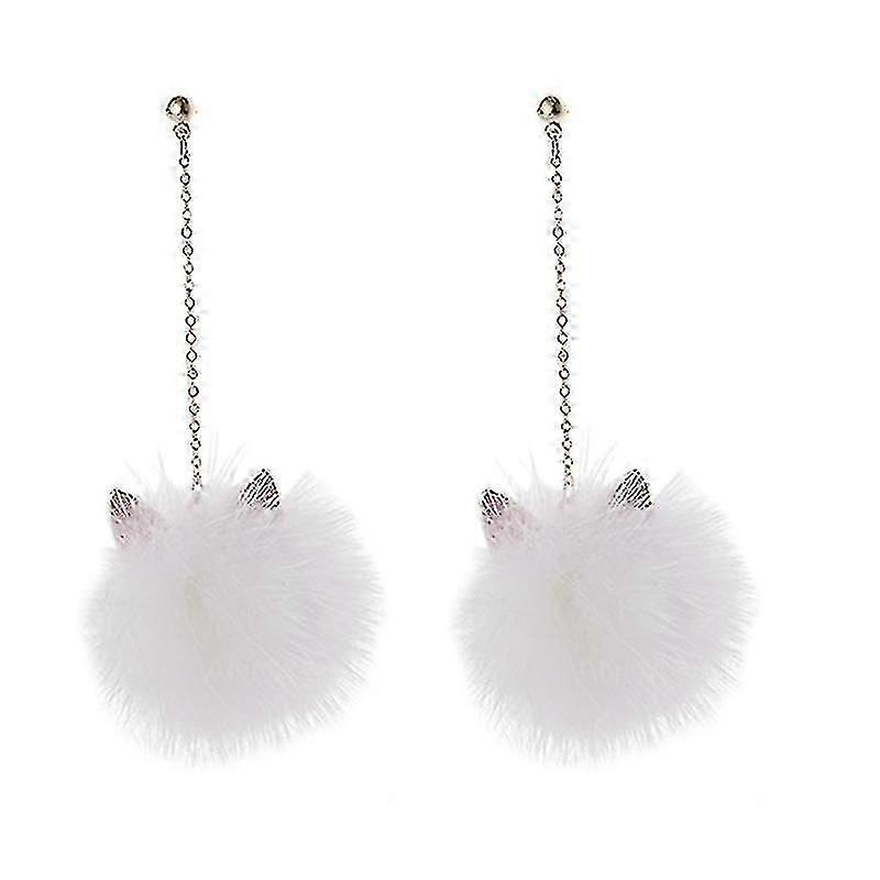 1pair Cat Ear Earrings