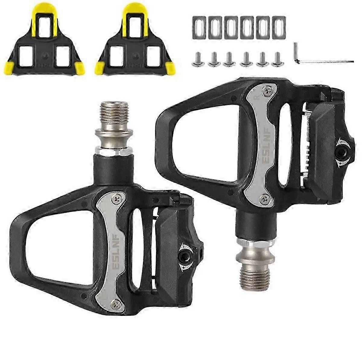 Bicycle Pedal Cleat Self Locking Compatible with SPD SL System with Locking Plate