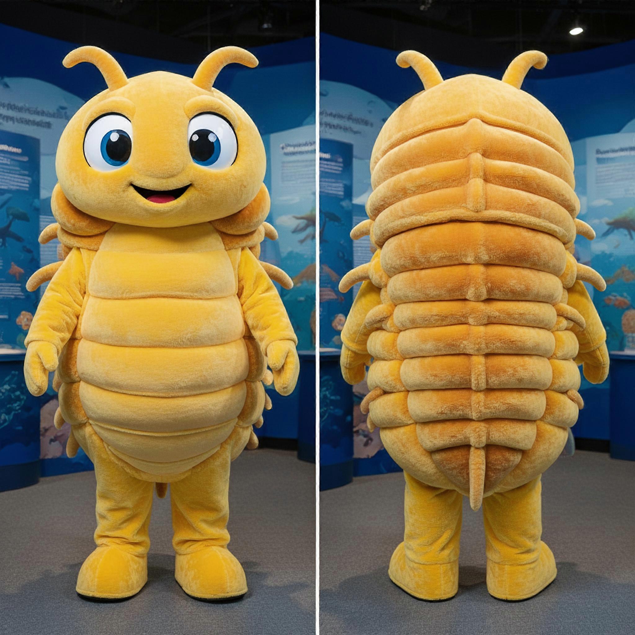 MASTICOT Yellow Rounded Trilobite Mascot