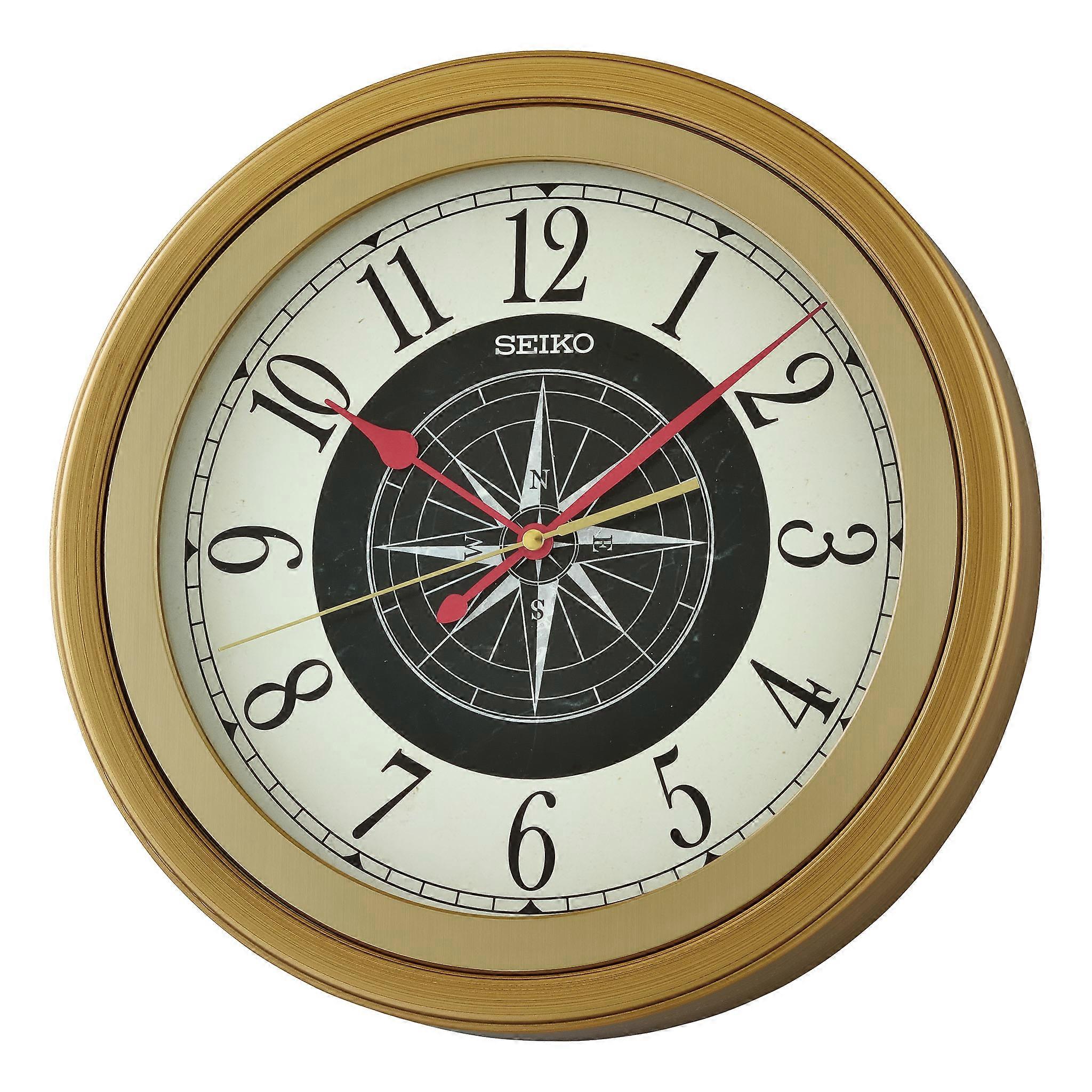 Seiko Retro Compass Wall Clock QXA844G