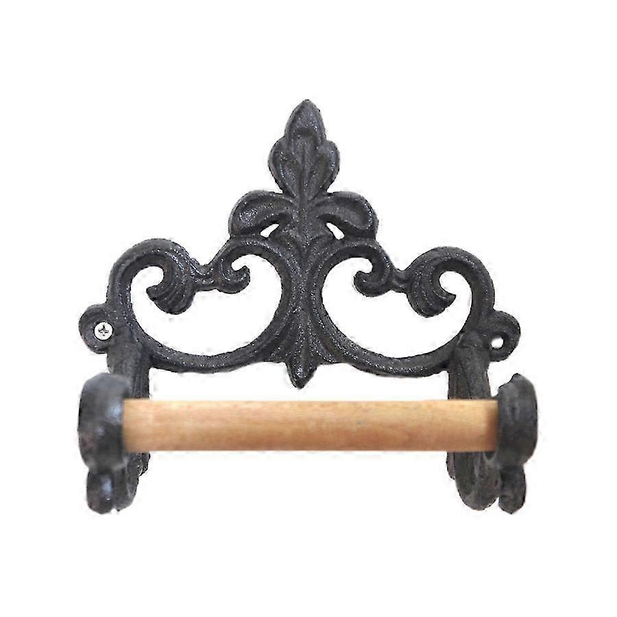 Rustic Iron Towel Bar Durable Build