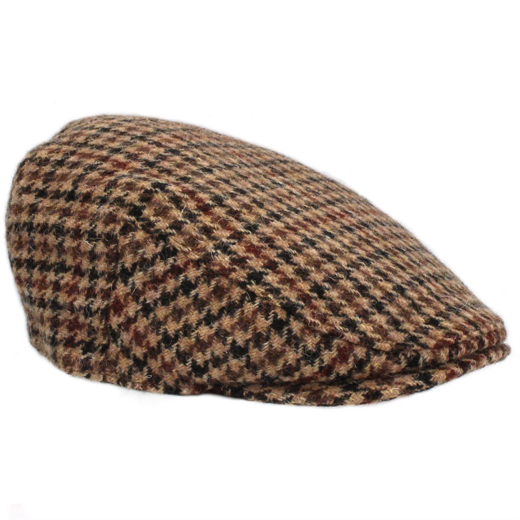 Highland Harris Tweed Flat Cap ZH014 Furrow