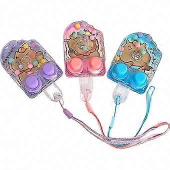 Handheld Water Game Toy, Battery-Free, Cartoon Style, Compact Travel Activity for Kids
