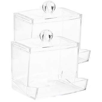Automatic Parrot Food Feeder for Pet Birds 2Pcs Transparent Plastic Dispenser