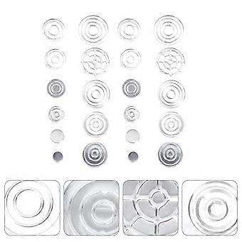 Estuche para sombras de ojos, cajas de almacenamiento de maquillaje de aluminio para 44 piezas, diseño práctico.