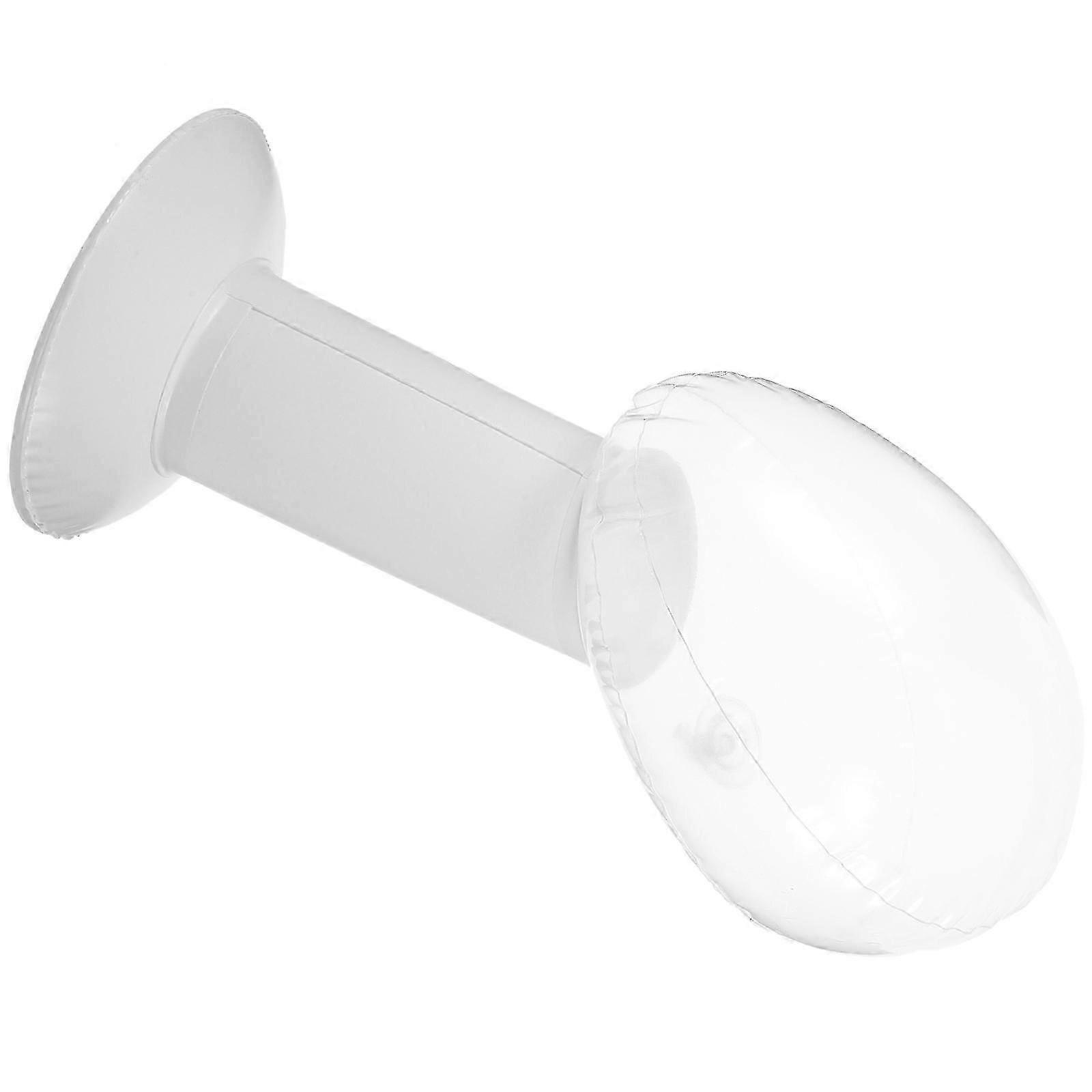 Inflatable PVC Mannequin Head, 3pcs, White, compatible with Wig & Hat Display