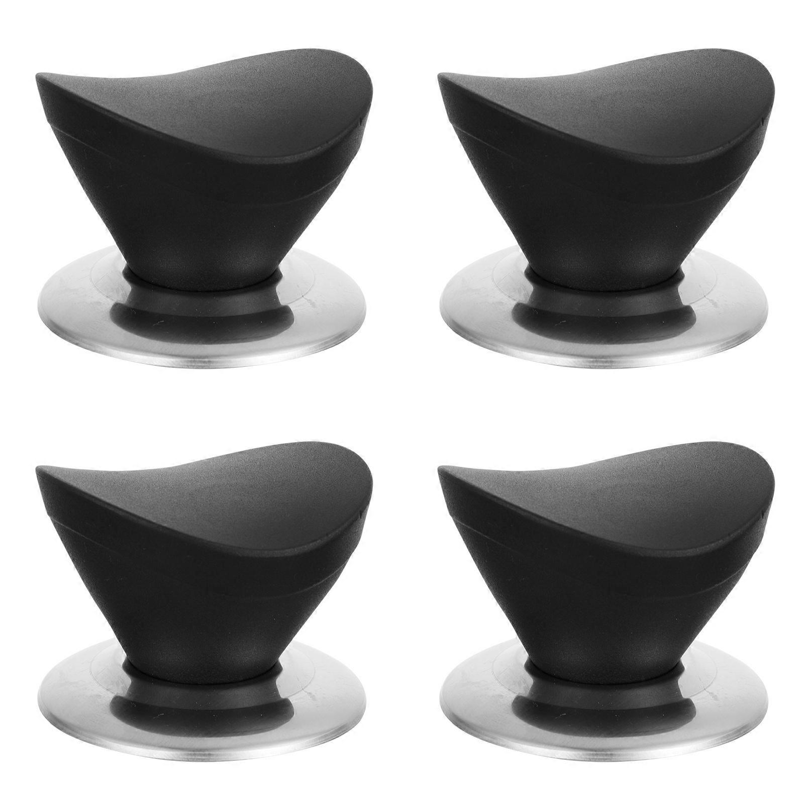 Pot Lid Knobs Household Replacement Knobs for Kitchen Use 12Pcs Black