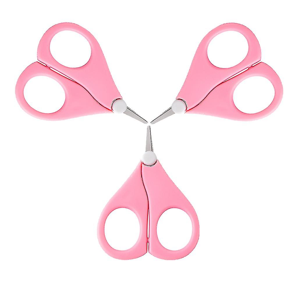 Children's Round Head Nail Scissors With Sleeve Head Nail Scissors