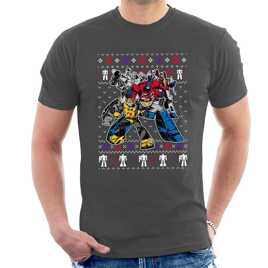 Transformers Christmas Assemble Męska koszulka