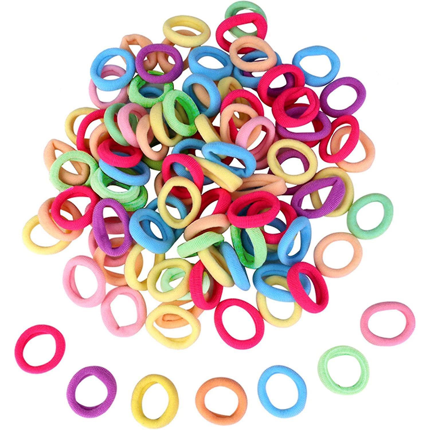 60x Hårsnoddar - Flerfärgade