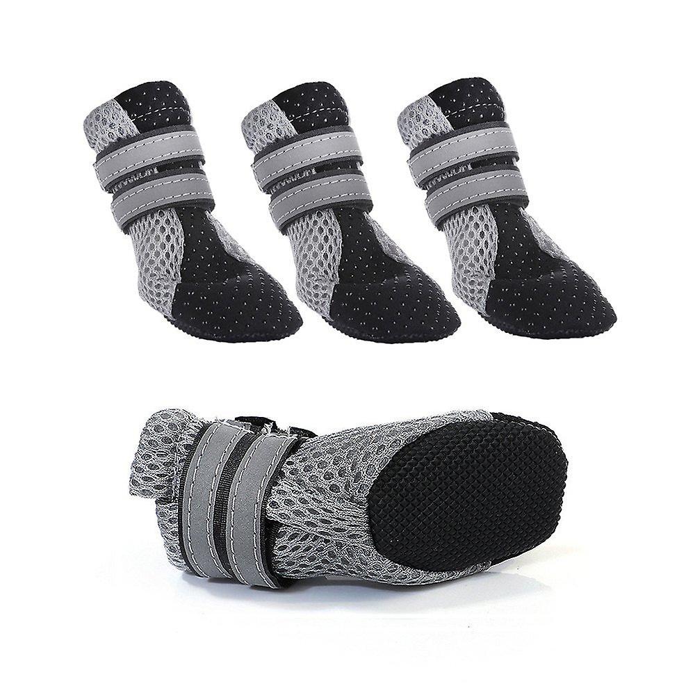 Adjustable non-slip soft summer boots for small dog paw protection