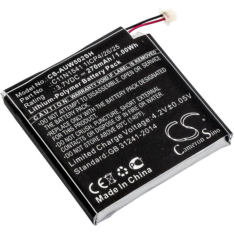 Battery for Asus WI502QF ZenWatch 2 0B200-01760100 C11N1541 1ICP4/26/25 270mAh