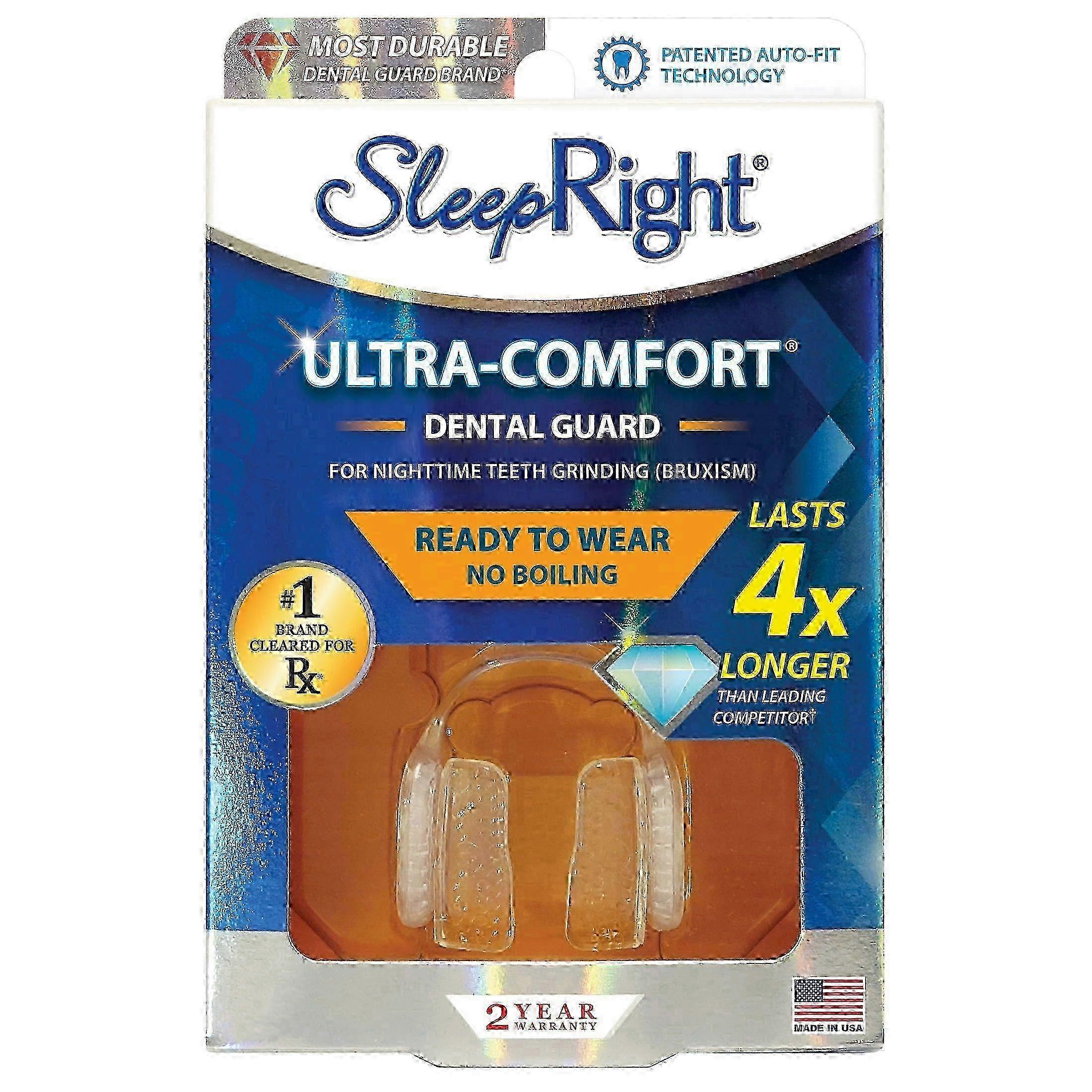 Sleepright 超快適調節可能な歯科用ナイトガード、1 個
