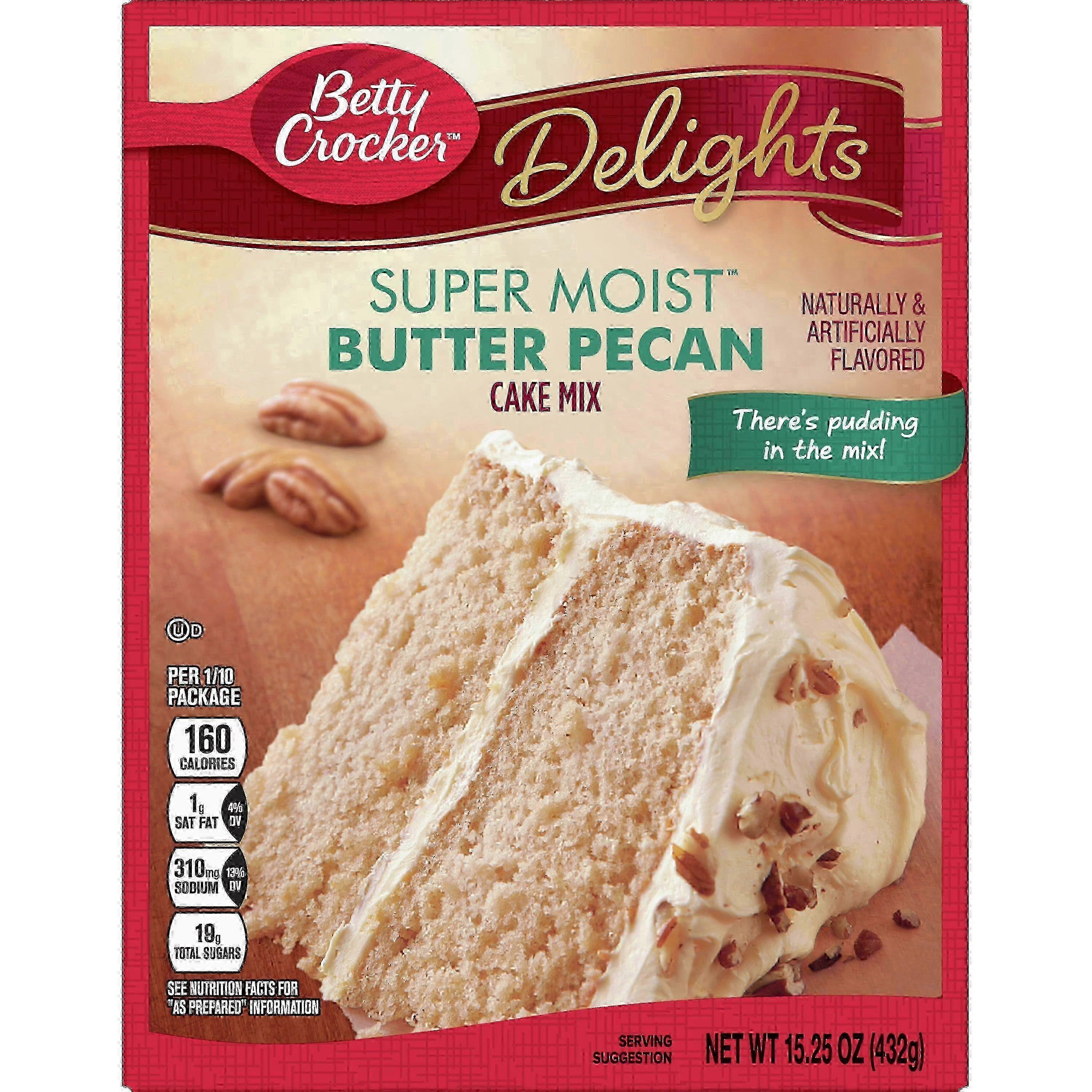Betty Crocker Super Moist Butter Pecan Cake Mix, 15.25 ουγκιά