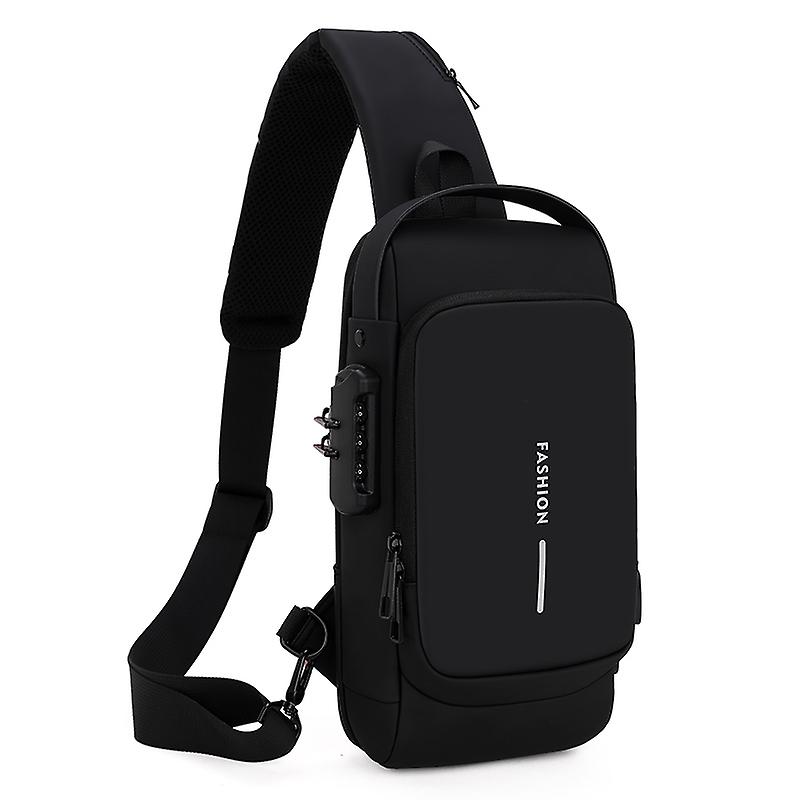 Men Waterproof Pword Anti-theft Chest Bag