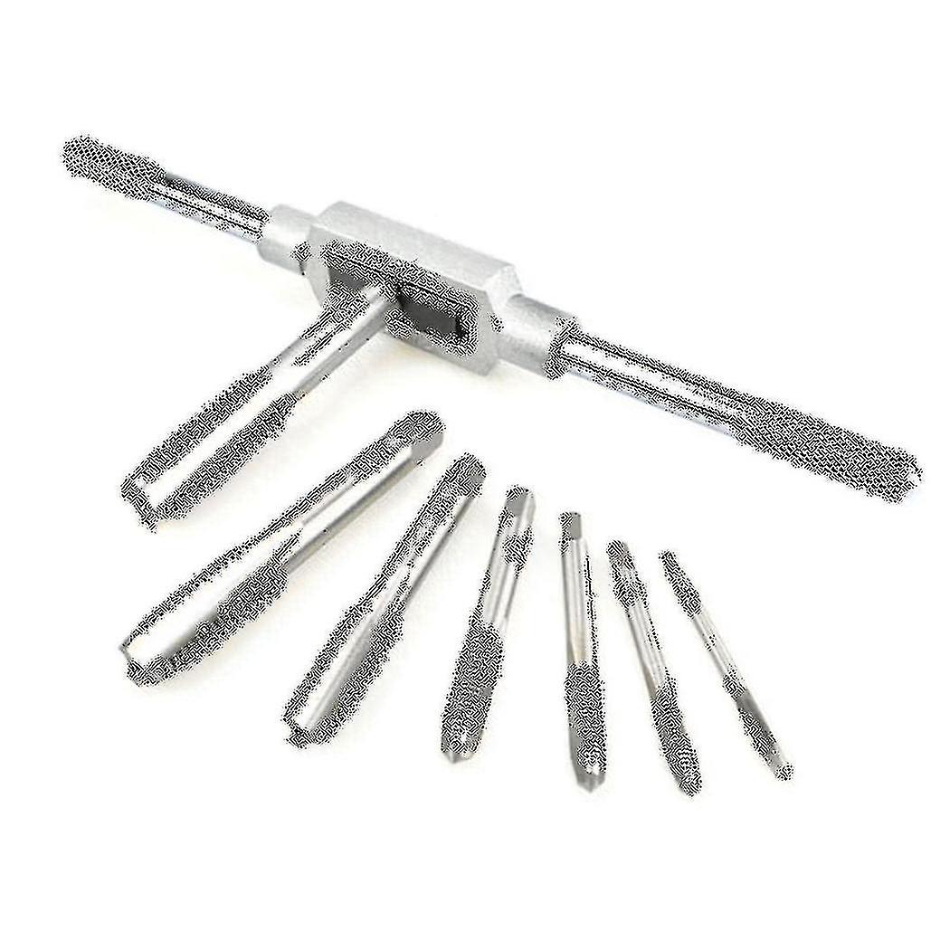 8 In 1 Tap Tool Set Thread Metric Machine Hand Screw Thread Plug Taps Set