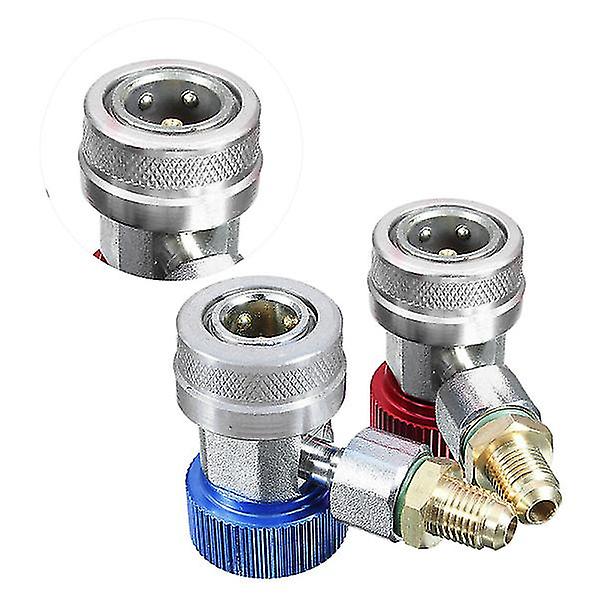 2pcs Manual Coupler Connector Adapter For Car A/c Refrigerant Charging ...