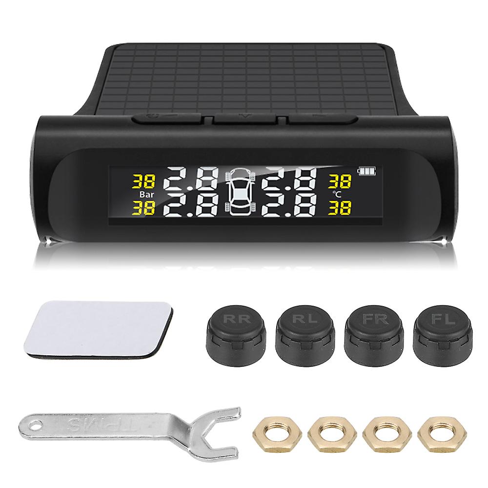 Car Tpms Sensors Tire Pressure Monitoring System Security Alarm Digital Lcd Tyre Diagnostic Tools Vehicles Accessories