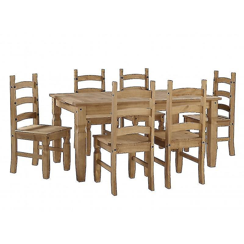 Corona Large Extending Table & 6 Chairs