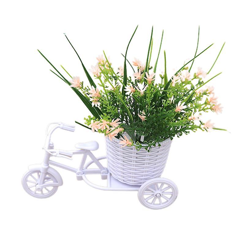 1 Set Simulation Flower Float Realistic DIY Decorative Increase Vitality Rattan Tricycle Faux Saxifr