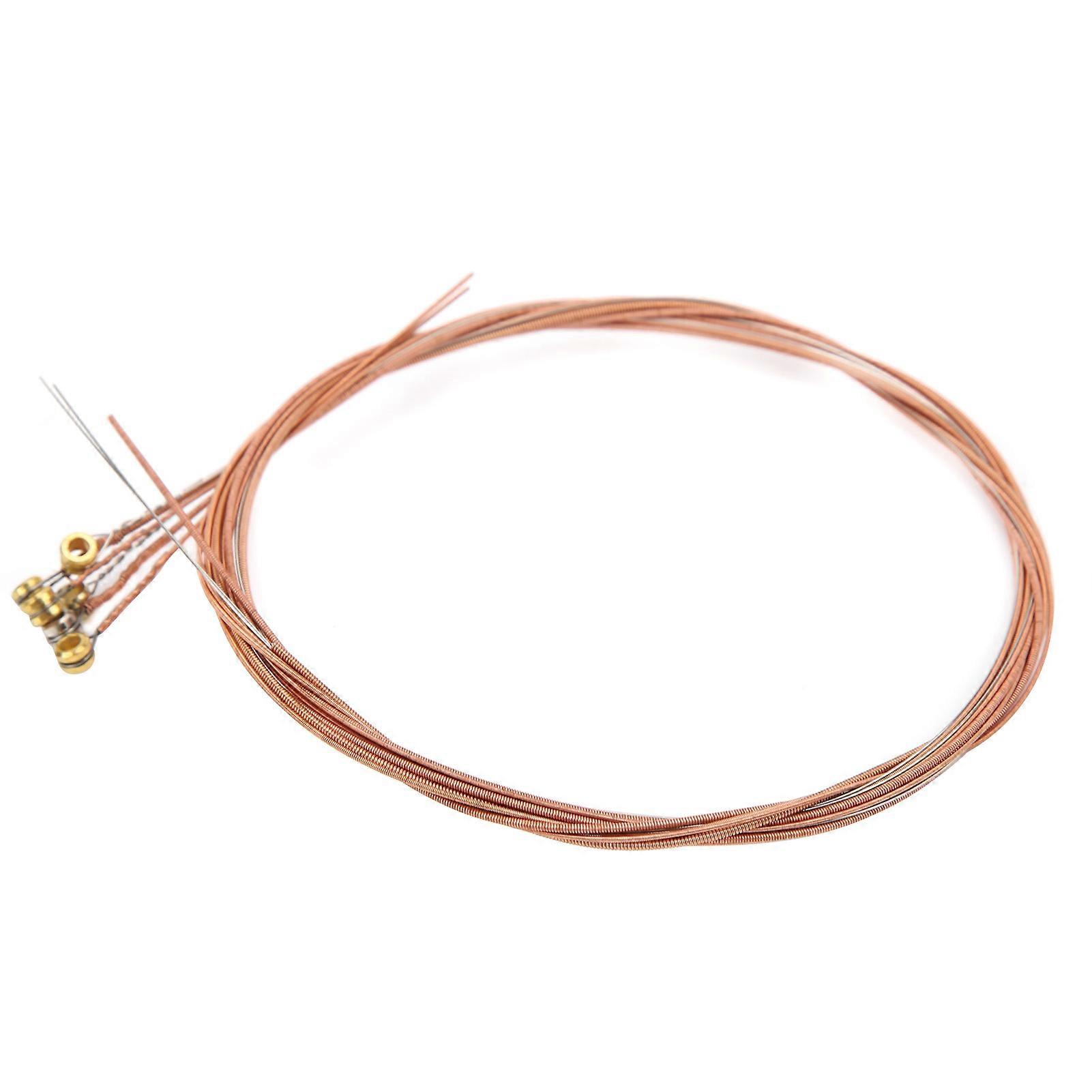 Acoustic Guitar String Replacement AntiRust Coating Light Musical Instrument Accessories(Copper )