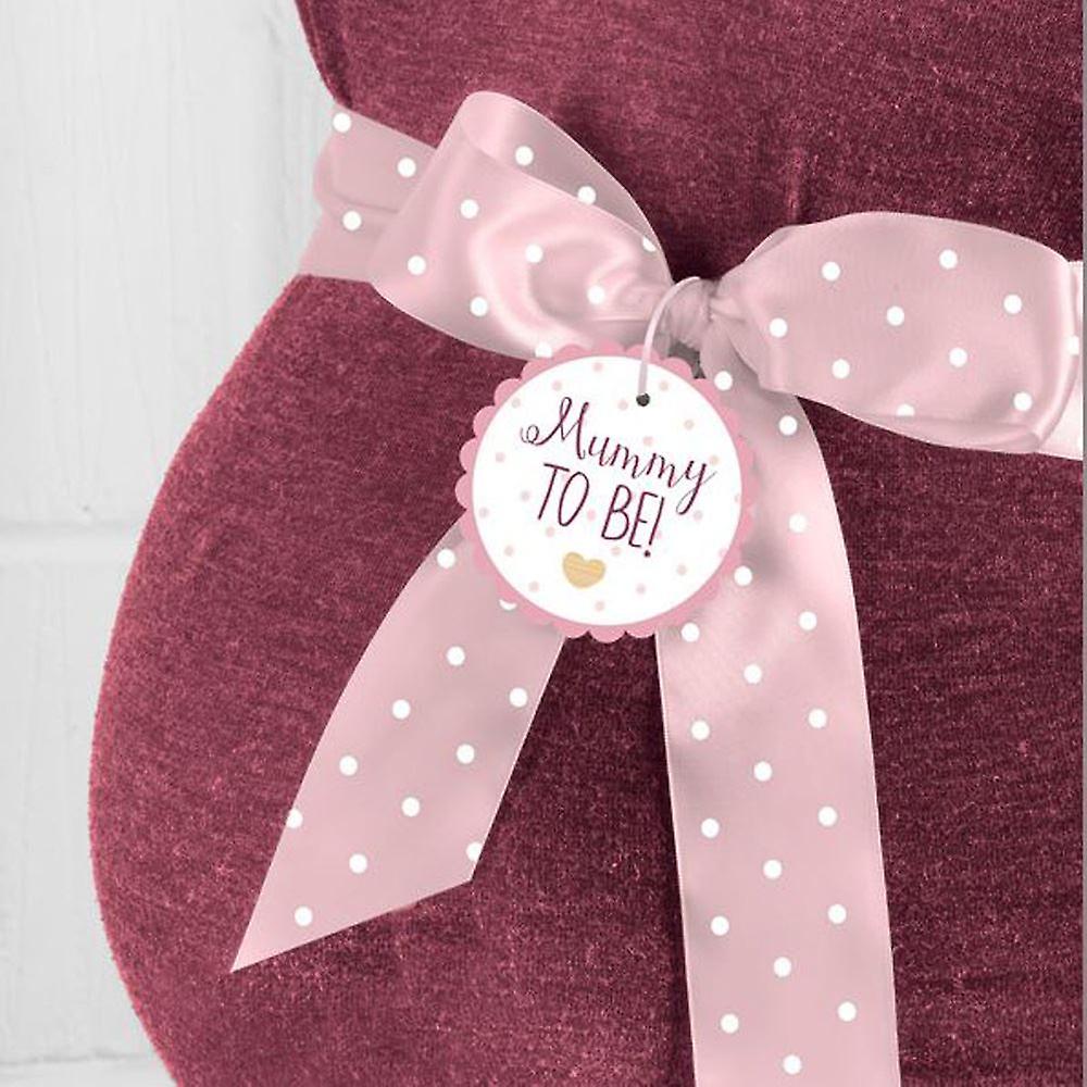 Mummy To Be Sash | Pink & White Polka Dot Girl Baby Shower Favour Keepsake