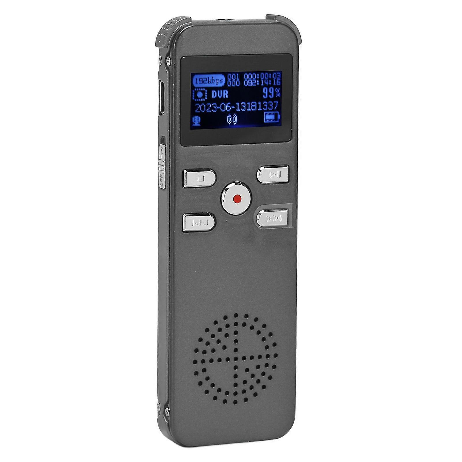 Digital Voice Recorder HD Noise Reduction Power Off Save Timing Recording Voice Recording Device MP3 Player 16G 
