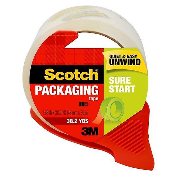 Scotch Sure Start Packaging Tape Dispenser, 1.88 In. X 38.2 Yd.