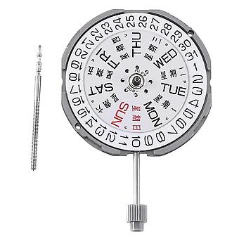 Gm02 Quartz Movement Dual Calendar 3pin Digital Watch Movement Week Calendar Watch Accessories