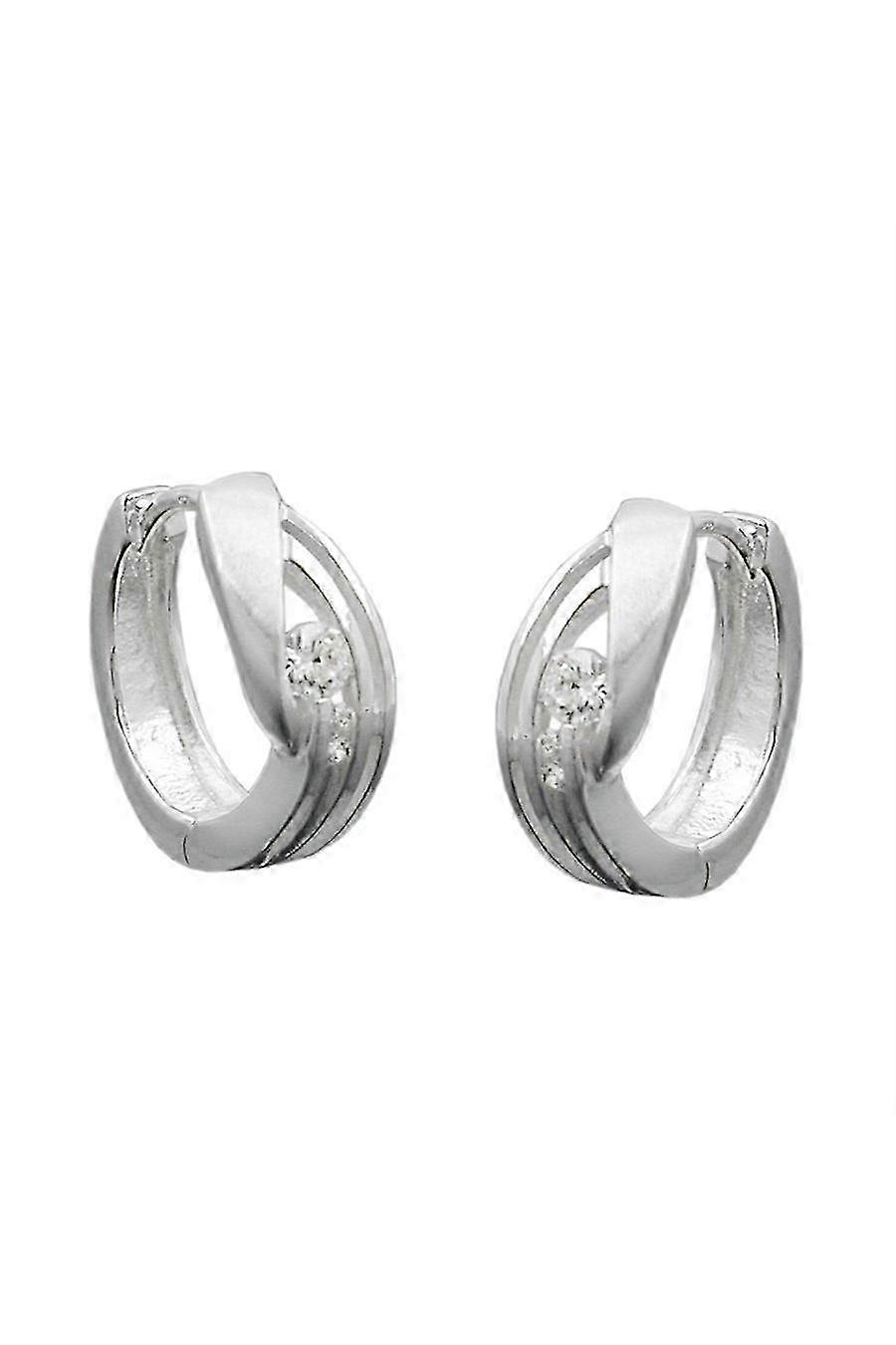 Hoop Earrings Zirconia Silver 925 - Gl91366