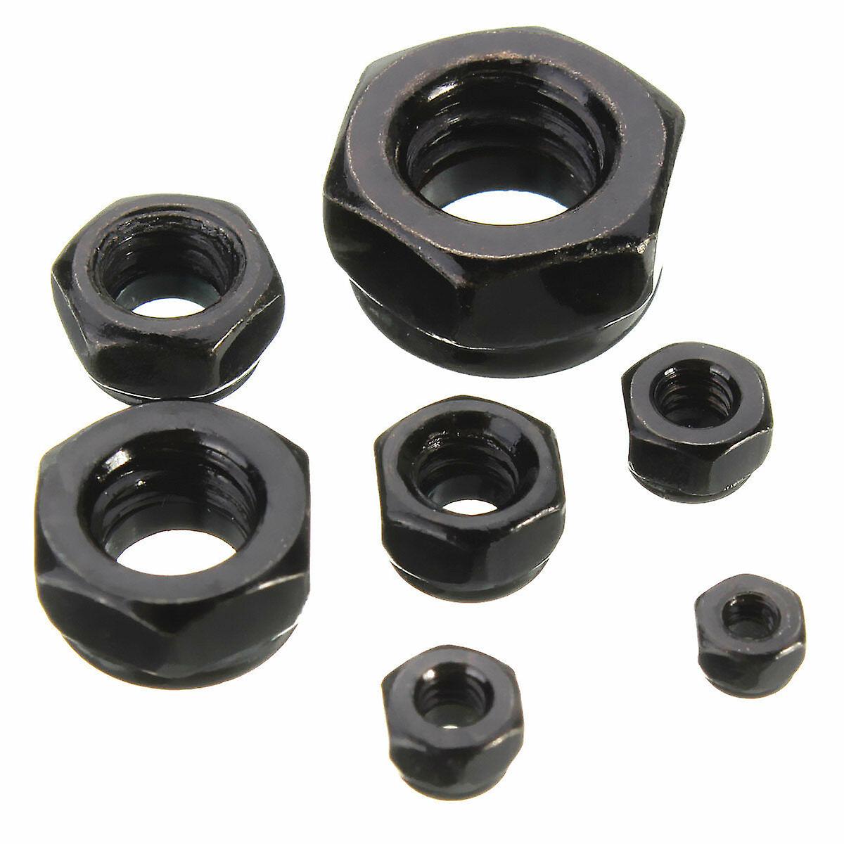 50Pcs Carbon Steel Hex Nut Nylon Insert Lock Nut M2/m2.5/m3/m4/m5/m6/m8/m10/m12