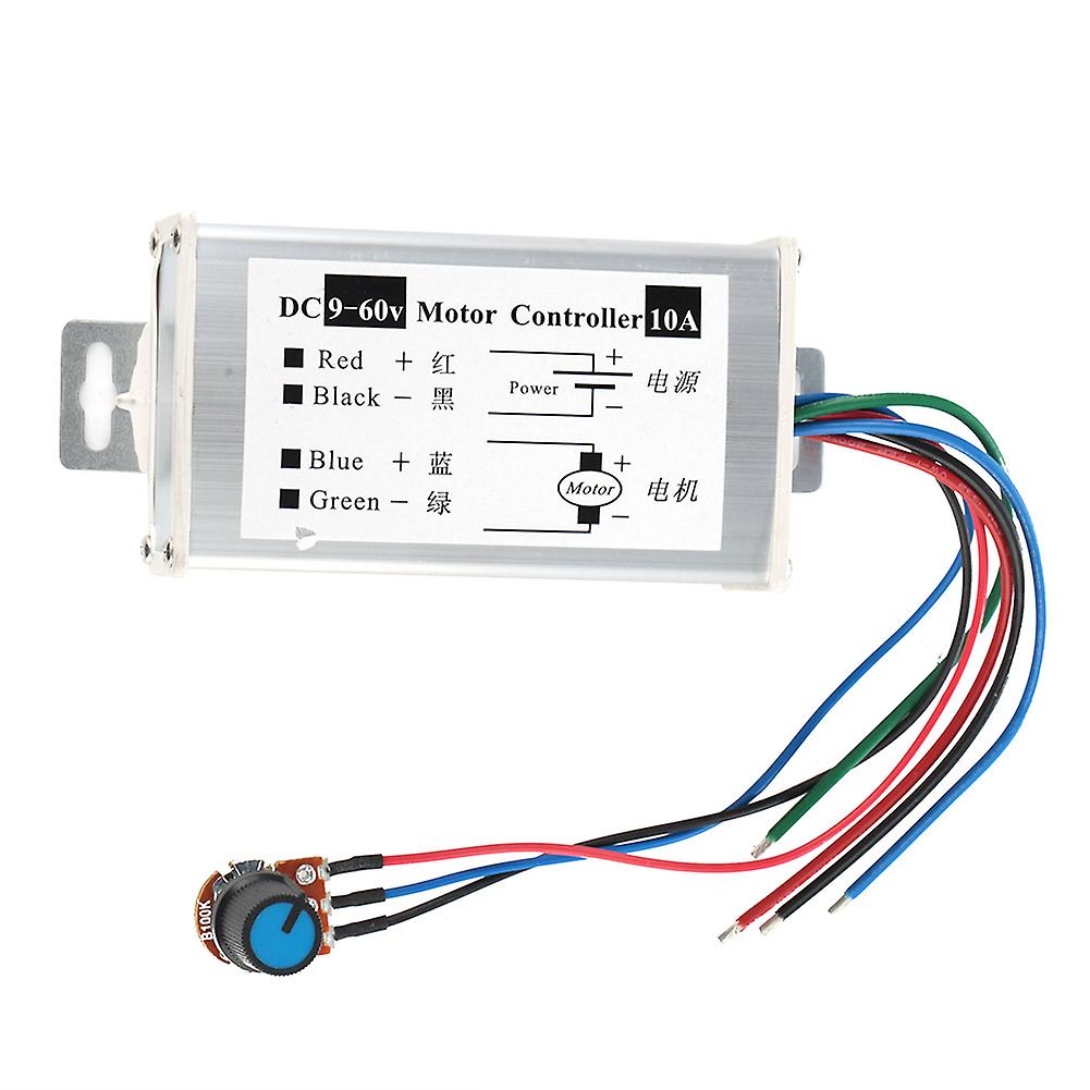 Aluminum Casing DC 9-60V 10A/20A PWM DC Regulator Electric Motor Speed Controller(10A)