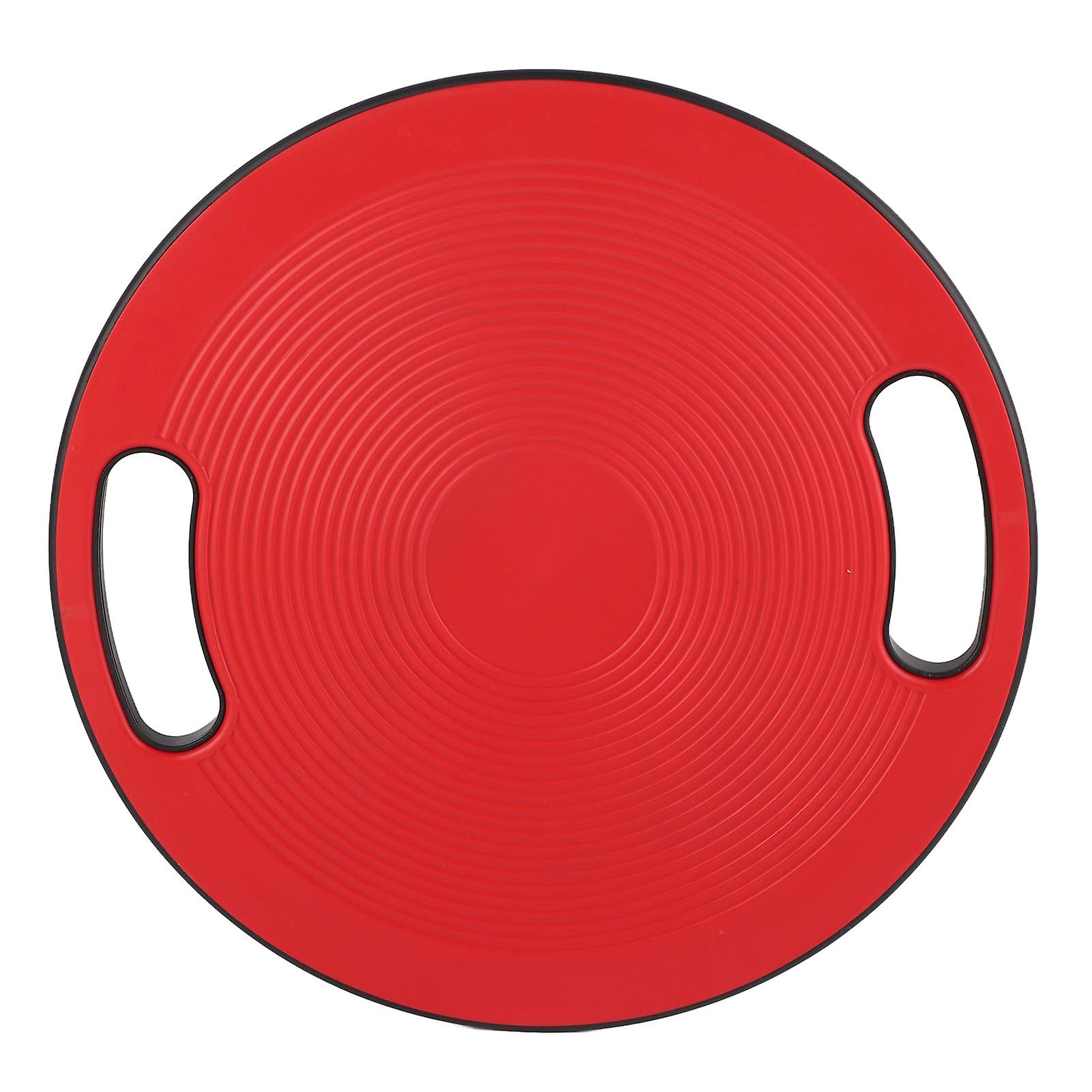 Saplı Wobble nce Yuvarlak Tahta Fitness Physio 40cm * 10cm (Kırmızı)