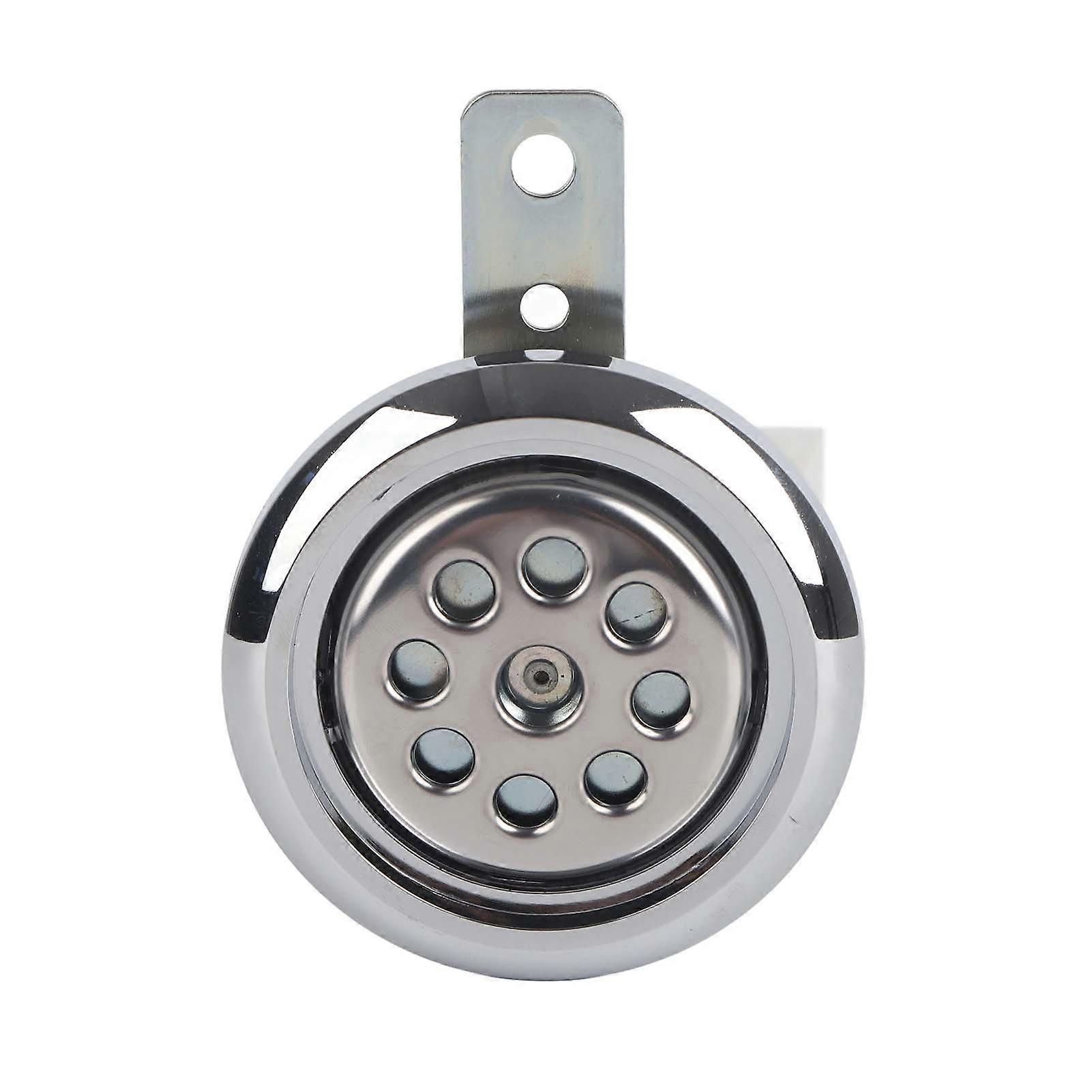 Rankomu Universial Motorcycle Horn Waterproof 105dB Loud 12V 85mm W/Honeycomb Chrome Cover