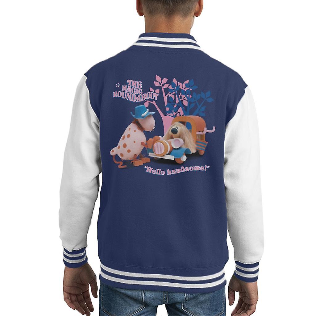 The Magic Roundabout Ermintrude & Dougal Hello Handsome Kid's Varsity Jacket