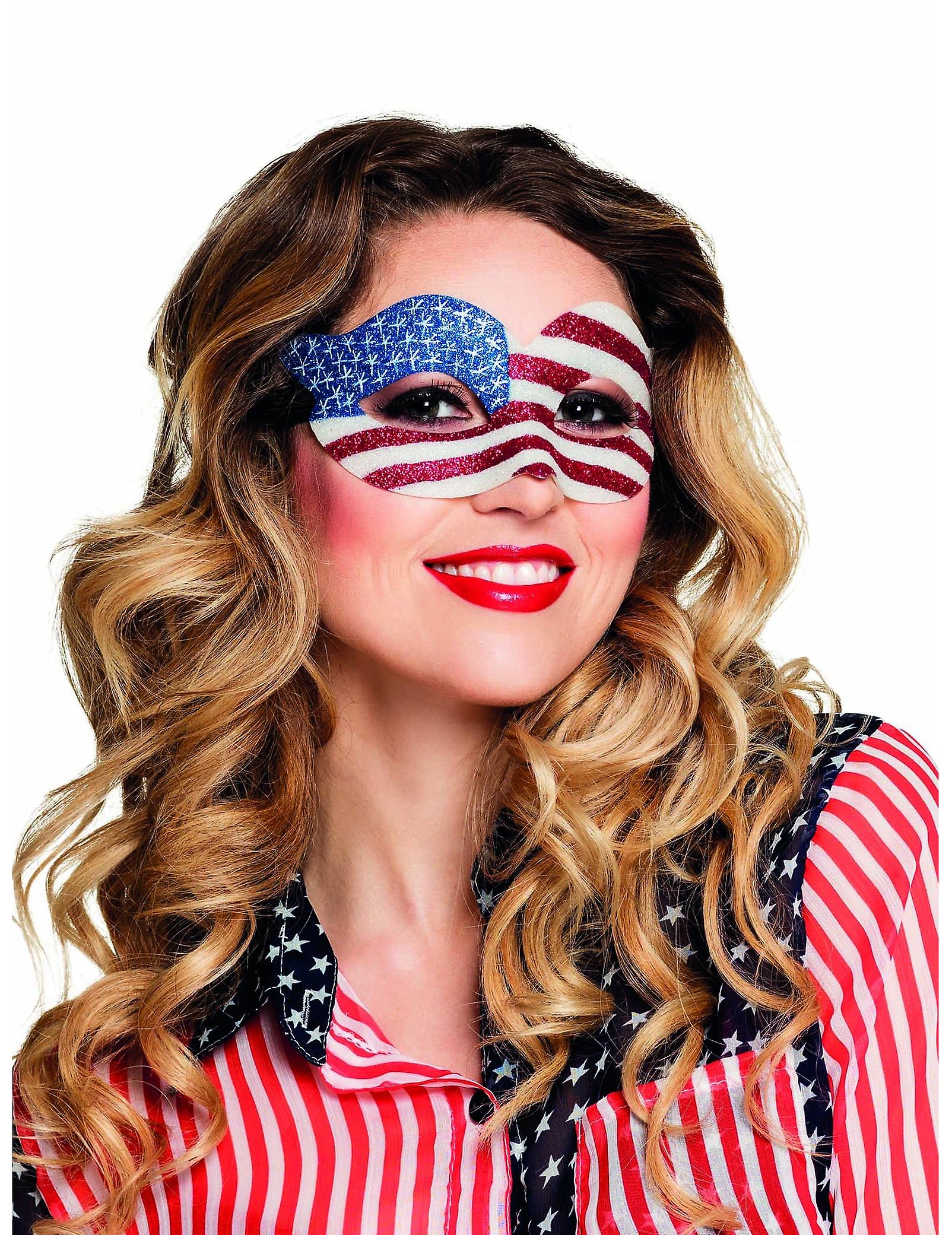 USA woman sequin wolf