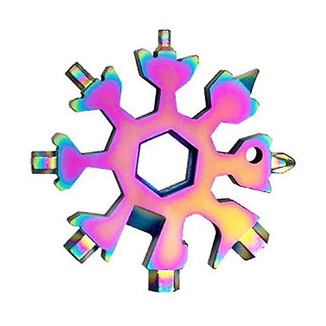 Small Tool Snowflake Multi-function Wrench Portable Repair Tools Octagonal 18-in-1