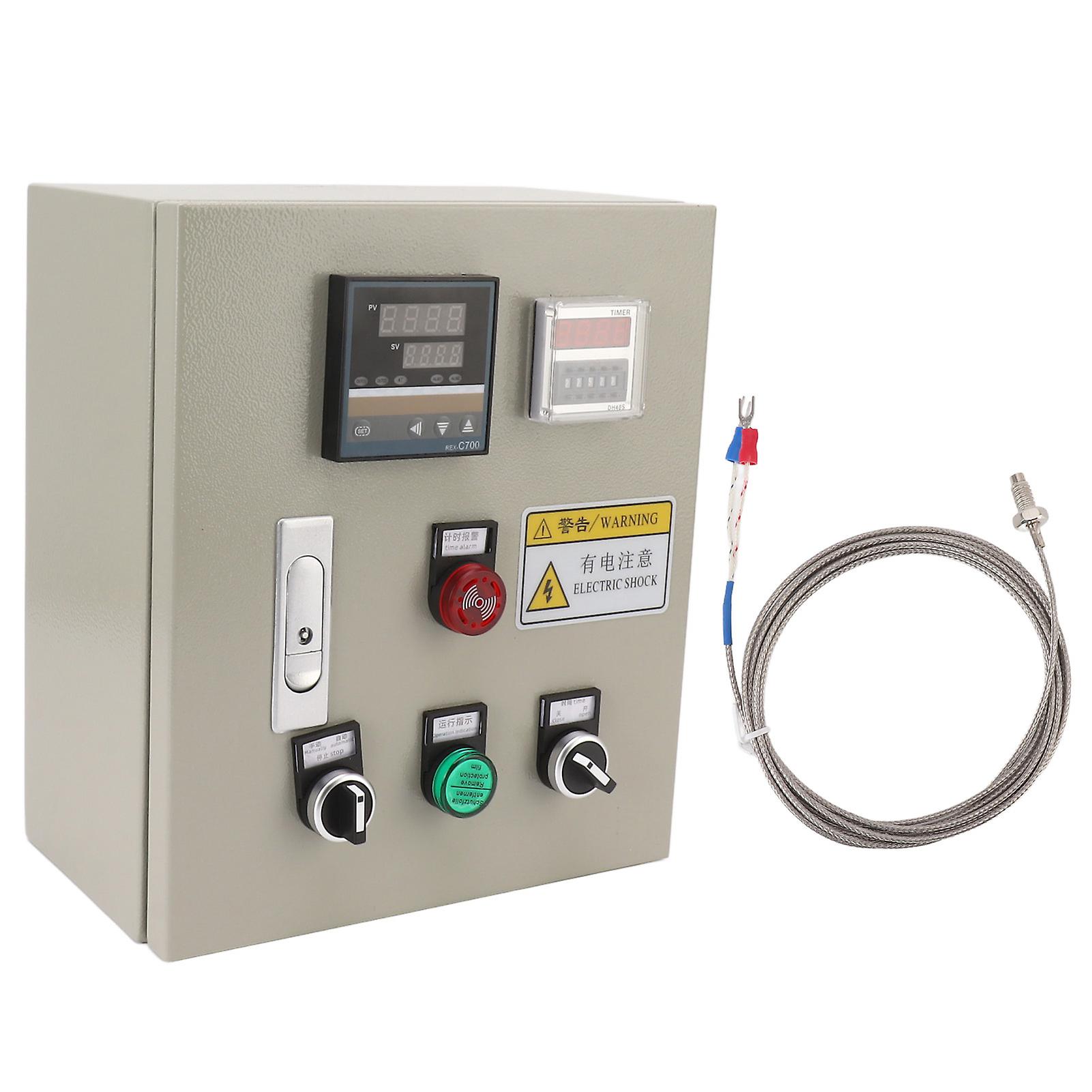PID Temperature Controller Smart Thermostat Control Box with Thermocouple 3 Phase 7.5KW 380VAC Industrial Heating Regulator