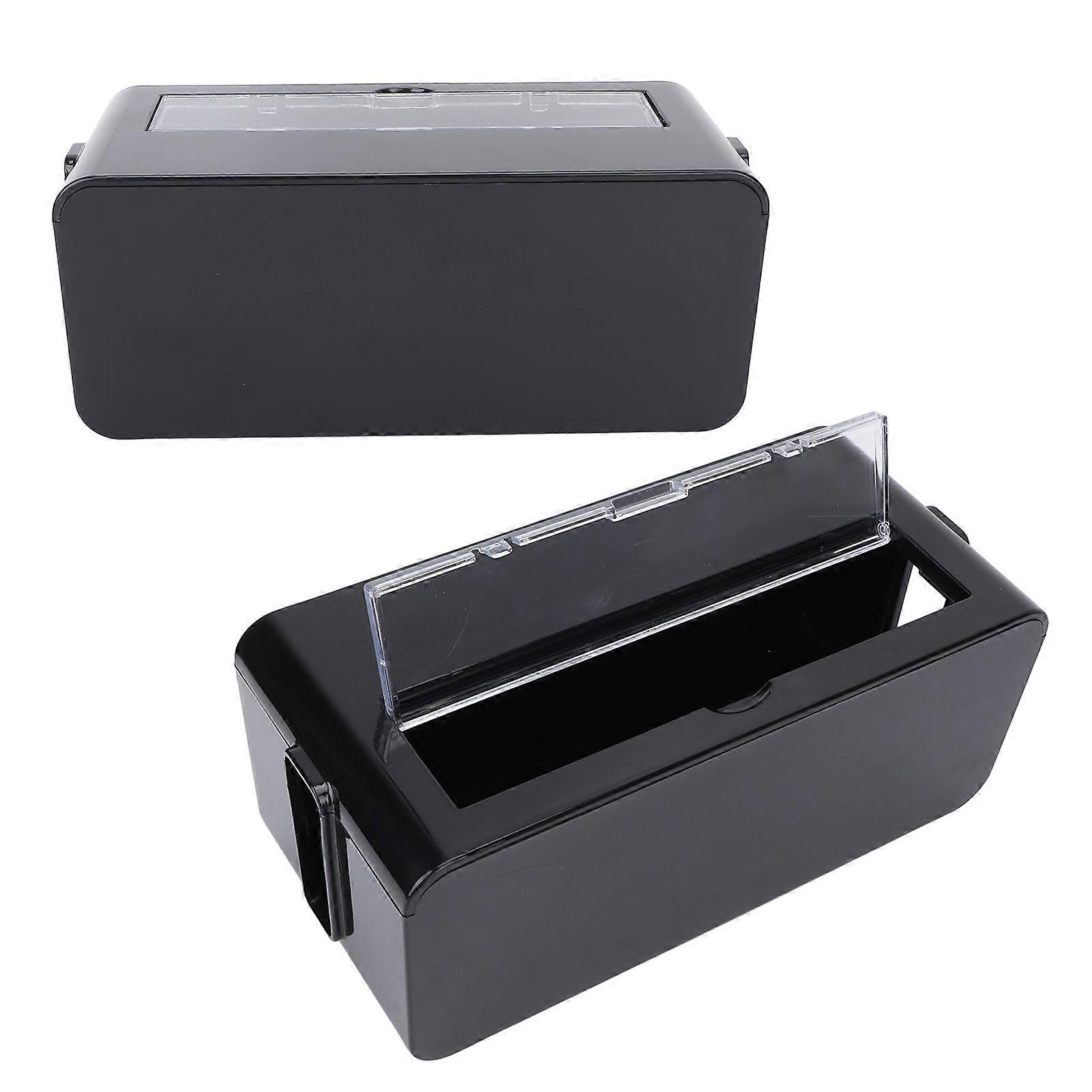 Power Socket Storage Box Safe Dustproof Socket Wire Organizer Plastic Box for Home MediumBlack 