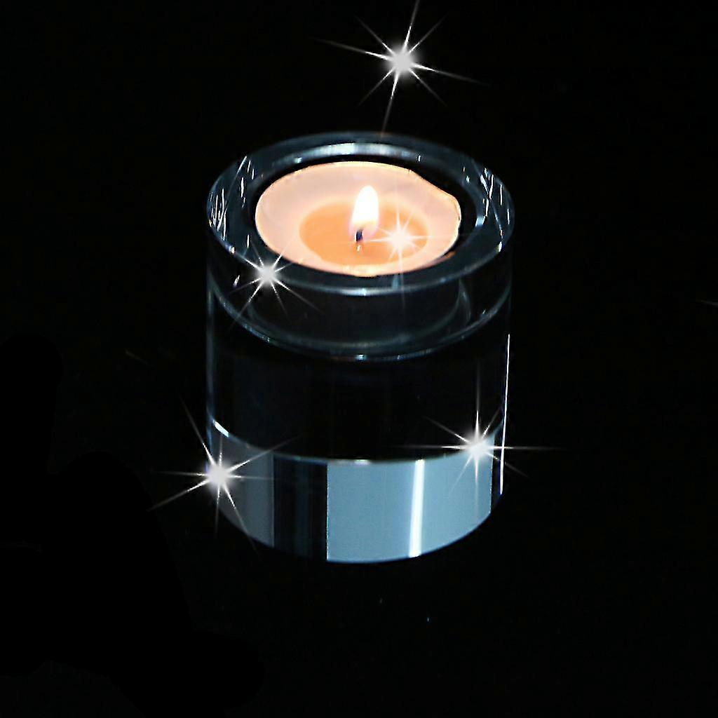 hg Solid Crystal Tea Light Holder Candlestick Stand For Candlelight Dinner, 5 Sizes Available - 60mm