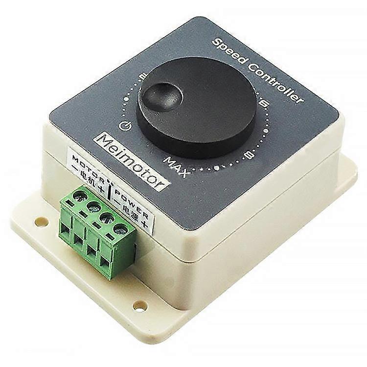 12V Motor Speed Controller, PWM Motor Speed Controller Pulse Width Modulator DC10-60V 20A Waterproof Shell Ephe