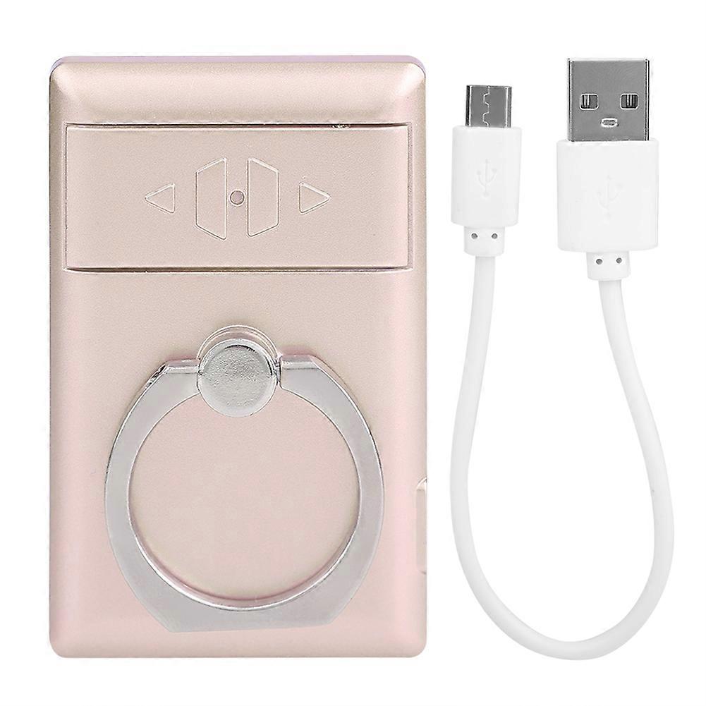 Multi-functional USB Charging Windproof Cigarette Lighter Phones Support Ring(Golden)