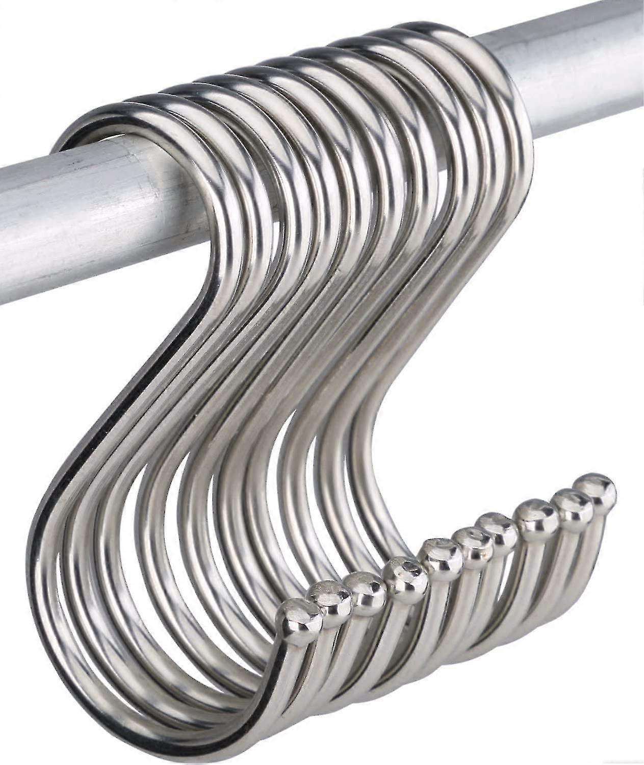 10pcs ανοξείδωτο ατσάλι S-shaped Hook πολλαπλών λειτουργιών ξήρανση λουκάνικο μπέικον σκεύη κουζίνας