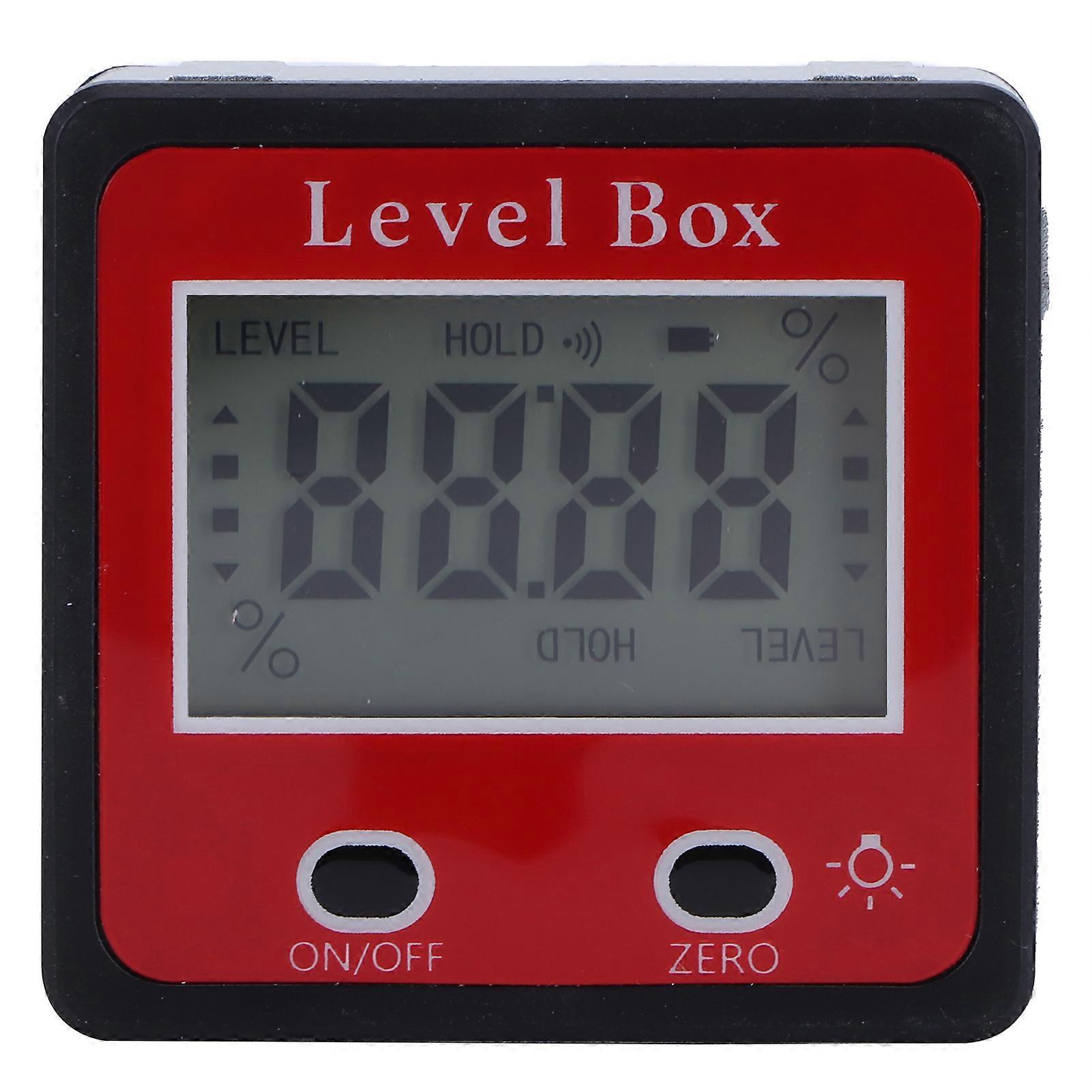 Digital Level LCD Inclinometer Protractor Portable Angle Finder Gauge with Magnet