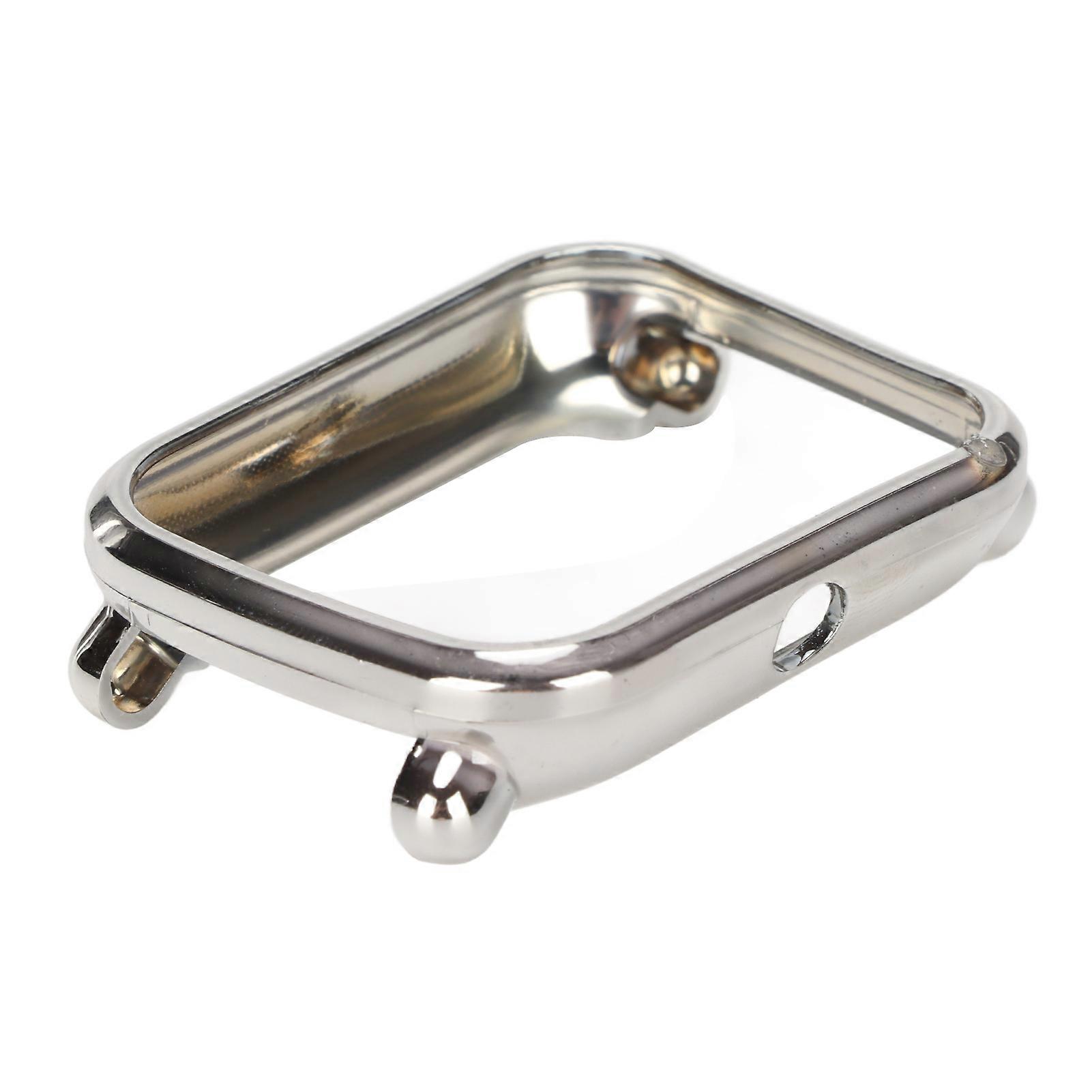 Watch Full Edge Protector Frame Case Bumper Shockproof Housing Shell for Huami Amazfit Bip U SmartwatchSilver