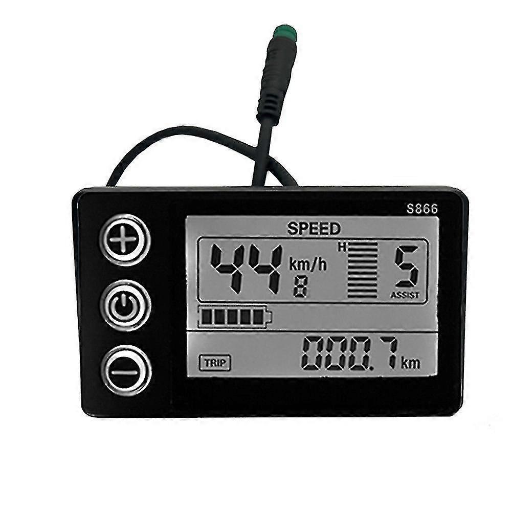 Electric Bicycle Display 24v/36v/48v Waterproof Lcd Display S866 Controller Panel Dashboard For Ele