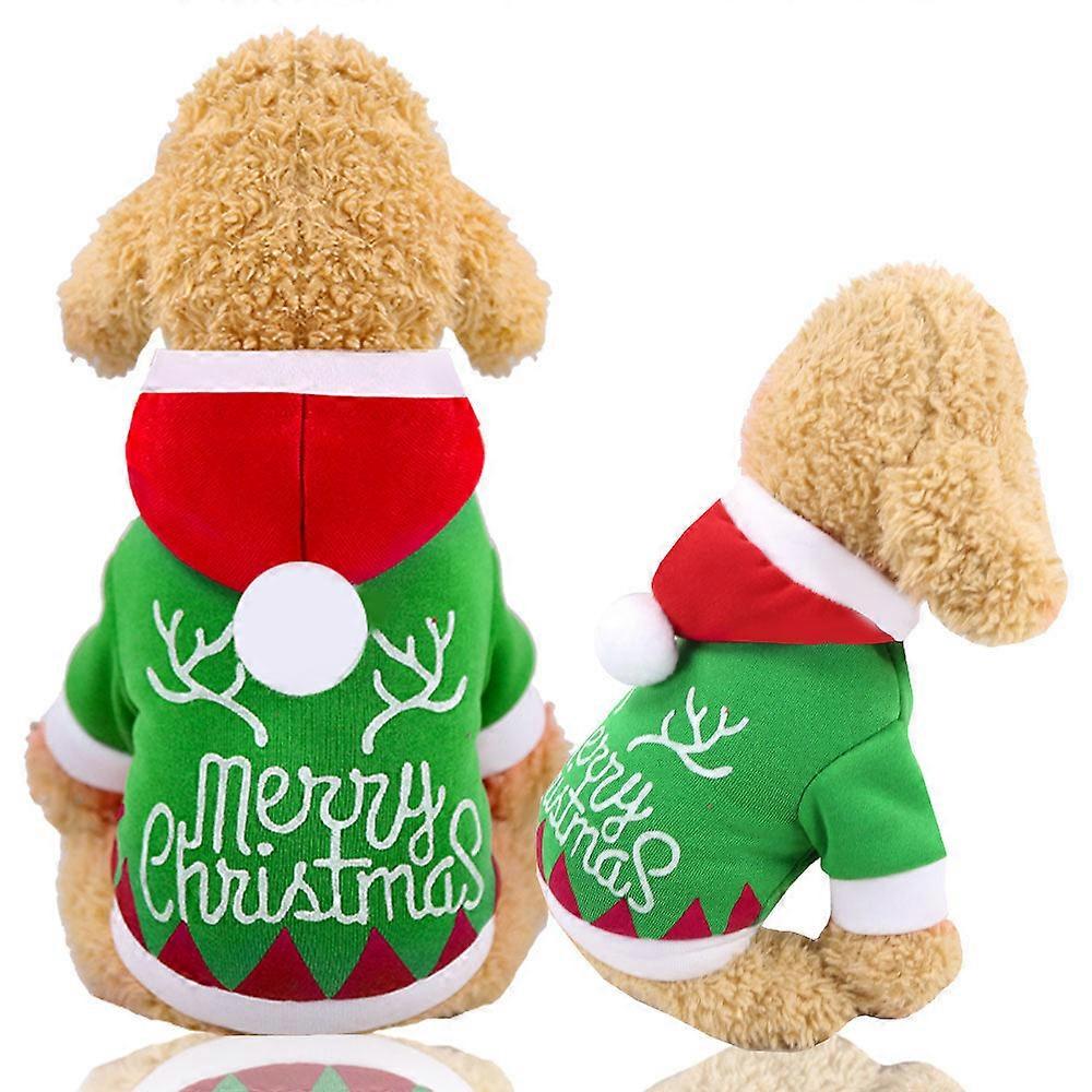 Pet Clothes Christmas Clothes Dog Cat Pet Supplies Medium-sized Dog Two Feet Apparel