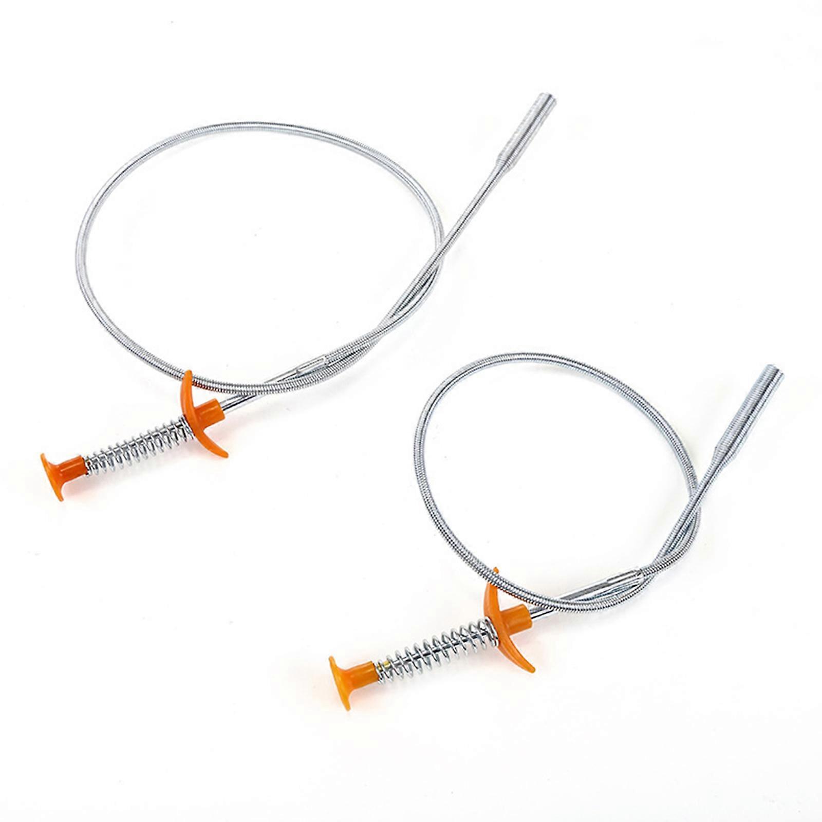 2 PCS Bendable Hand Sewer Waste Pickup Clip - Convenient Pressable Sewer Cleaning Tool
