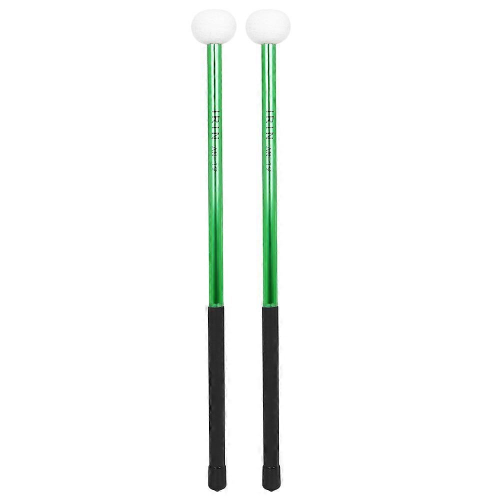 2pcs Bass Drum Mallets Drum Stick with Felt Head Percussion Drumstick Instrument Accessory